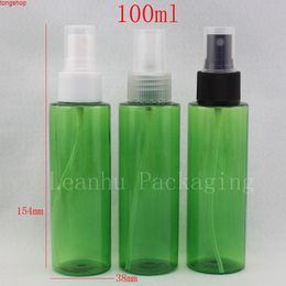 100ml green colored empty travel size sprayer bottles,spray pump plastic bottle with , personal care cosmetics packaginggood qualtit