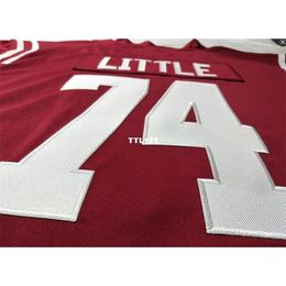 3740 Red Ole Miss Rebels #74 Greg Little Alumni College Jersey S-4XLor custom any name or number jersey