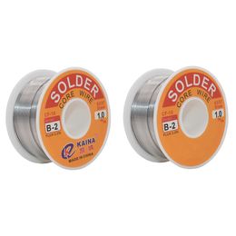 B-2 Tin Lead Line Rosin Core Flux Welding Soldering Solder Iron Wire 0.5/0.6/0.8/1MM Reel No-clean Soldering Wire Rosin Core 200pcs/lot