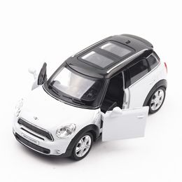 1/36 DieCasts Series 5 inch Mini Coop 12.5Cm Alloy Car Toys #Ch554001 2 Doors Openable Pull Back & Return Power LJ200930