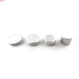 Cream Jar Travel Cosmetic Container Aluminium Round Tin Cans Box Makeup Tool 30ml 35ml 40ml 45ml 50ml Bottling 50pcs/lotgoods