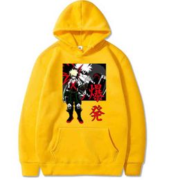 2020 My Hero Academia Unisex Hoodies Japanese Anime Printed Men's Hoodie Casual Sweatshirts H1227