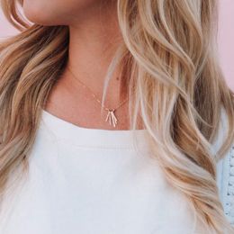 Tassel Necklace Handmade Gold Choker Gold Filled 925 Silver Pendant Boho Collier Femme Kolye Collares Women Jewellery Q0531