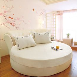 el Round Bedding Fitted Bed sheet with Elastic band romantic Themed el Round Mattress Cover Diameter 200cm-220cm 201113303Y