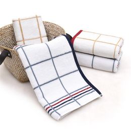 cotton stripe plaid Wholesale color towels for household adult couples face towel soft absorbent