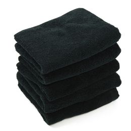 5 Pcs/lot New Simple Solid Black Face Towels 100% Cotton Hand Towel High Quality Luxury Hotel Bath Towel For Adults 34*70cm 201027