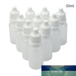 solvent bottles UK - 10Pcs 30ml Empty Plastic Dropper Bottles Container Vials, Suit for Solvents, Light oils, Paint, Essence, Eye Drops, Saline