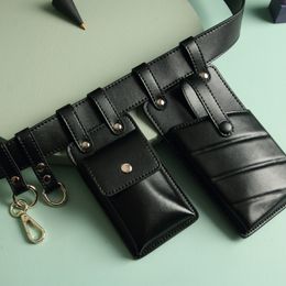 Fashion belt chest bag shoulder strap messenger bag ins fashionable mobile phone transformed into 3 small pocket belt waist bag cool sho