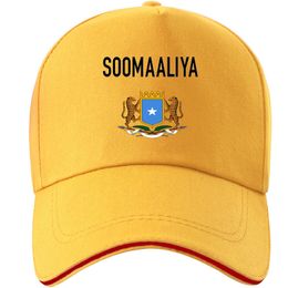 Somali Şapka DIY Ücretsiz Özel Fotoğraf Adı Numarası SOM Cap Ulus Bayrak Soomaaliya Federal Cumhuriyeti Somali Baskı Metin Beyzbol Şapkası J1225