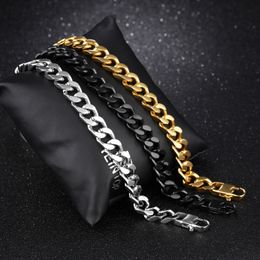 acciaio inossidabile Identificazione designer di moda di lusso Vendita uomo retrò bracciale regali mens catena cordolo cuban link bracciali mano fascino rock