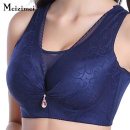 Meizimei Vest Brassiere girl sexy super push up bh Bras for Women Underwears plus size ladies bralette lace crop tops intimates 201202