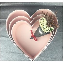 3pc/set Florist Boxes Candy Boxes Heart Shaped Box Roses Packaging For Gifts Christmas Flower Gift