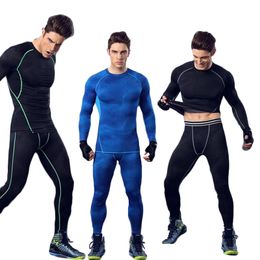 Fashion Winter Thermal Men's Sets Quick Dry Tight Underwear Fitness Leggings Long Sleeve Compression High Quality Clothing Suits LJ201125