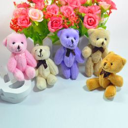 Cartoon Teddy Bear Plush Toys with Tie Soft Stuffed Animal Toys for Children Kids Girls Birthday Gift Baby Brinquedos