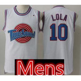 mens Space Jam Jersey 23 Michael Bugs 1 Bunny Daffy 2 Duck Lola 10 Bunny 13 Tweety 22 Bill # Murray Basketball Jerseys Black White s-xxl