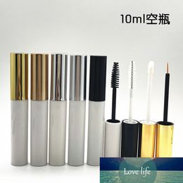 New arriva 10ml White Mascara tubes Empty revitalash Eyelash Bottles Gold cap DIY Eyeliner make up cosmetic packing Container