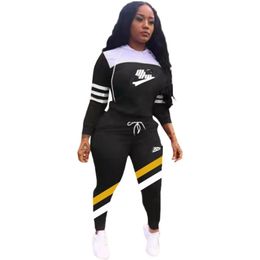 Women Tracksuits two piece set Designer Long Sleeve Button Cardigan And Pant Thread Splicing Baseball Uniform 21 colours N24#