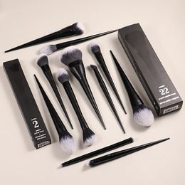 Kvd11pcs Makeup Brushes Set #10 20 25 35 40 1 2 4 22 Shade+light Lock-it Edge Powder Foundation Concealer Eye Shadow Beauty Tool