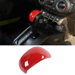 Car Gear Shift Knob Head Decoration Cover,ABS Red 1PC For Suzuki Jimny 2019 UP Auto Interior Accessories