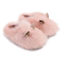 Warm Comfort Plush Slippers Guinea Pig Shape Home Women Cute Indoor Couples Warm Fluffy Home Slippers -WT X1020