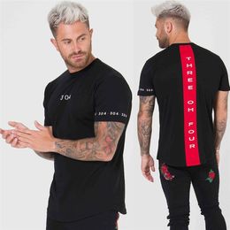 Men Cotton Short sleeve t shirt Fitness Slim Patchwork Black T-shirt Male Brand Gym Tees Tops Summer New Fashion Casual clothing LJ200908