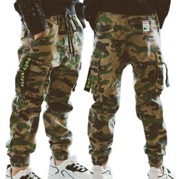 Sport Trousers Camo Cotton 2020 Spring Autumn Kids Baby Boys Casual 10 12 Years Children Pants LJ201019