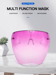 Unisex Protective Anti-fog Cycling Sunglasses Men Eye Shield Large Mirror Sun Glasses Half Face Protector Face Mask
