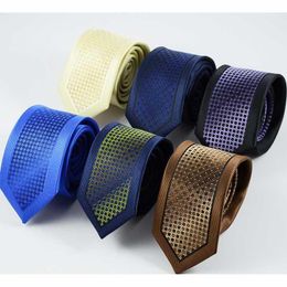 Neck Ties GUSLESON Slim For Men High Quality Wedding Tie Dot Striped Necktie Corbatas Hombre Cravate Men's Business1