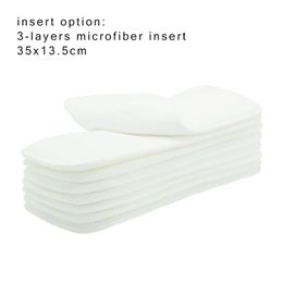 Babyland High Quality Thicker Microfiber Inserts Absorbent Reusable Liners Pocket Diaper Insert Nappy +Freebie 201117