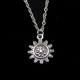 Fashion 20*16mm Sun Sunburst Pendant Necklace Link Chain For Female Choker Necklace Creative Jewellery party Gift