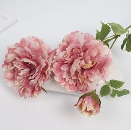 Imitation peony bouquet decoration Flowers silk cloth flower wedding home Wreaths