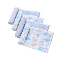 4pcs 100% Cotton Muslin Baby Swaddling Blanket Cotton Guaze Baby Wrap Receving Blanket Newborn Diaper Nappy Muslin Cloth