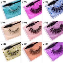 New 3D Mink Eyelashes Natural Soft False Eyelashes Handmade Mink Eyelash Extension Custom Logo Eye Makeup 70 pairs