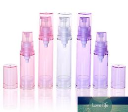 10PCS/LOT Empty Airless Pump Plastic Vacuum Pressure Emulsion Bottle with Lotion Pump on Travelling Cosmetic Packaging