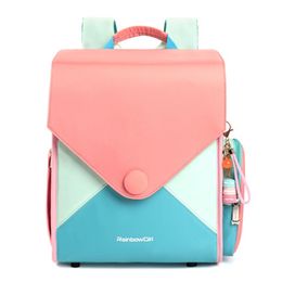 Sweet Macarons Girls school bags for Grade 1-4 Girls Primary School Children Backpack Candy color Orthopedic Satchels Portfolio LJ200918