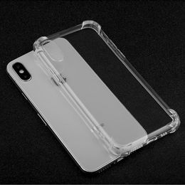 shockproof Clear transparent TPU with Four Corner Protective Case Cover for iPhone 12 iPhone 11 Pro max X XS XR iPhone 5 5S 6 7 8 Plus