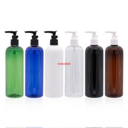 500ML X 15 Lotion Cream Pump Bottle Shampoo Container With Bayonet Brown Black White Clear Blue Bottlepls order