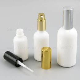 500 x White Refillable foaming Cream Pump Bottles Press Portable Container 15ml 30ml 50ml 100ml with gold silver black cap