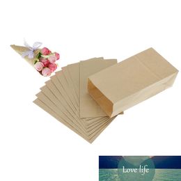 10pcs Brown Kraft Paper Gift Bags Wedding Candy Packaging Recyclable Jewelry Food Bread Shopping Party Bags For Boutique