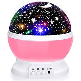 Other Home Decor Star Projection Lamp Moon Projector 360 Degree Rotation LED Colour Changing Romantic Lamps Valentine's Day Birthday Children's Gift WH0311