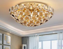 Round Luxury Crystal Chandelier Creative Design Lighting glamorous Hanging Lamp For Living Room Bedroom modern room