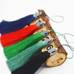 12pcs 18cm Crown Cap Tassels Silk Fringe For Curtains Home Decoration Accessories Tassels Sewing Garment Tassel Trim H jllQuJ