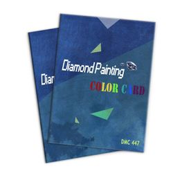 5D Diamond Painting Full Range 447 DMC Diamond Colour Card 100% Handmade Cross Stitch Colour Identification Card 201112