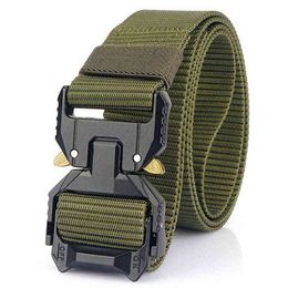 army tactical equipment Canada - NEW Men' Tactical Belt Hard Alloy Quickly Unlock Pluggable Buckle 1200D Nylon Military Army Belt Tactical Equipment AA220312