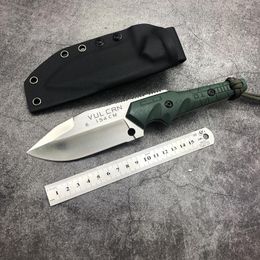 Crusader Forge Straight knife 154 Blade with Kydex sheath High hardness Survival Military Tactical Gear Defence Outdoor Hunting Camping Pocket knives