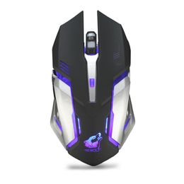 FREE WOLF X7 Wireless Gaming Mouse 7 Colours LED Backlight 2.4GHz Optical Gaming Mice For Windows XP/Vista/7/8/10/OSX