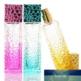 Fashion Style 50ml Water Cube Empty Perfume Bottles Atomizer Spray Glass Refillable Bottle Spray Scent Case