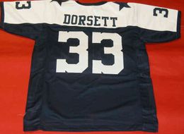 Custom Football Jersey Men Youth Women Vintage TONY DORSETT Rare High School Size S-6XL or any name and number jerseys