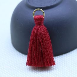 20 80pcs Polyester Cotton Mini Metal Ring Tassel Trim Diy Hanging Ring Fringe Trim Garments Curtains Jewellery Decor Tassels Lace H jllgKL