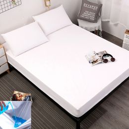 New product Printing Bed Mattress Cover Waterproof Mattress Protector Pad Fitted Sheet Separated Water Bed Linens with Elastic Y200417
